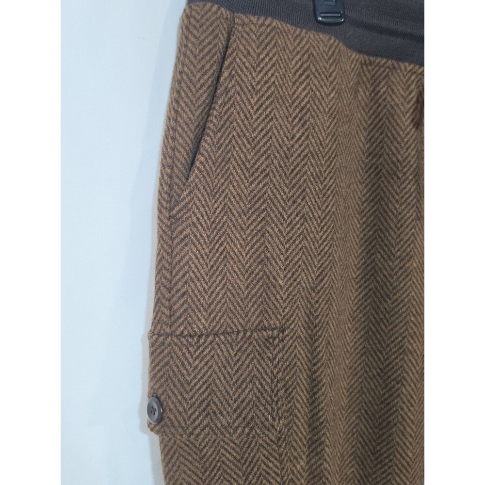 Banana Republic Mens XL Wool Blend Twill Cargo Jogger Pants Dark Spiced Rum EUC - Picture 10 of 10